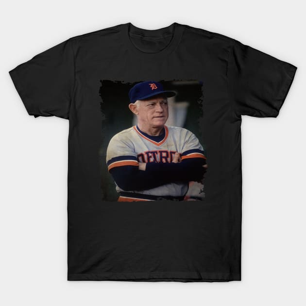 Sparky Anderson in Detroit Tigers Vintage #2 T-Shirt by TiiAR MANEH99 